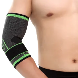 2018 Elastic Bandage Gym Sport Compression Adjustable Elbow Protective Pad Absorb Sweat Basketball Tennis Arm Sleeve Warmer