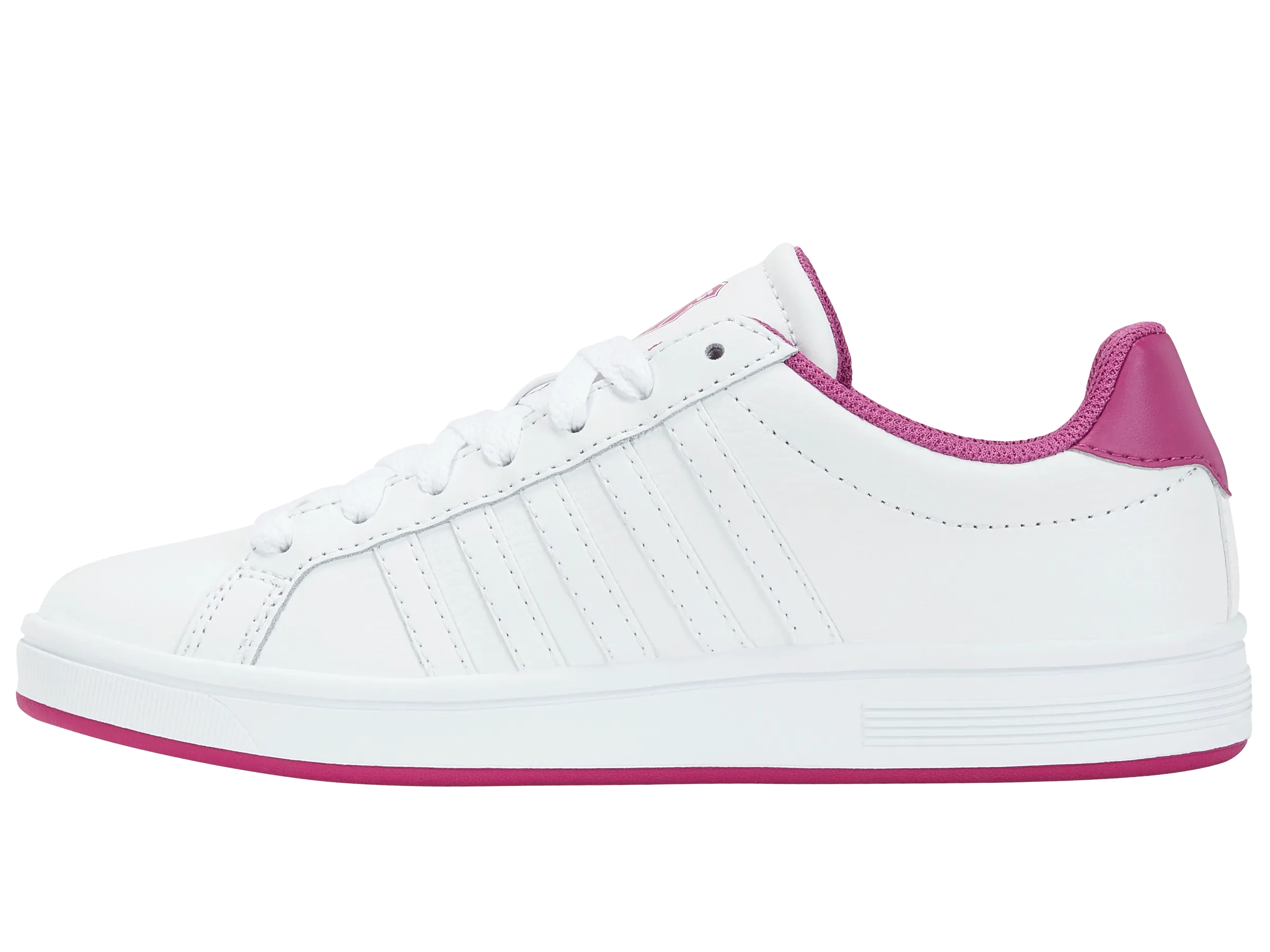 97011-165-M | COURT TIEBREAK | WHITE/FESTIVAL FUCSHIA