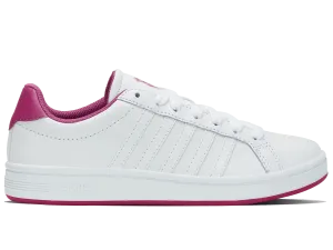 97011-165-M | COURT TIEBREAK | WHITE/FESTIVAL FUCSHIA