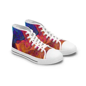 Abstract Art Women's High Top Sneakers