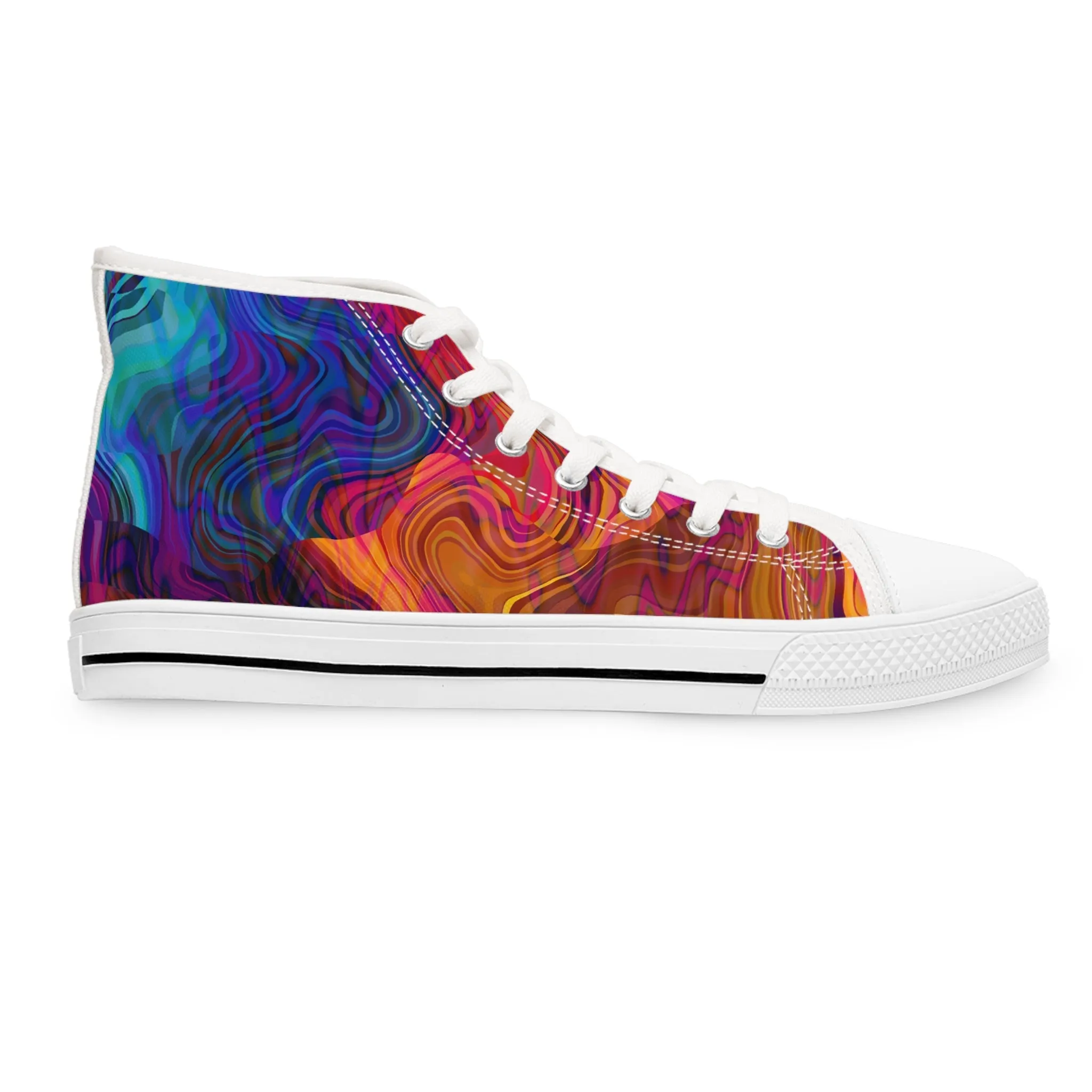 Abstract Art Women's High Top Sneakers