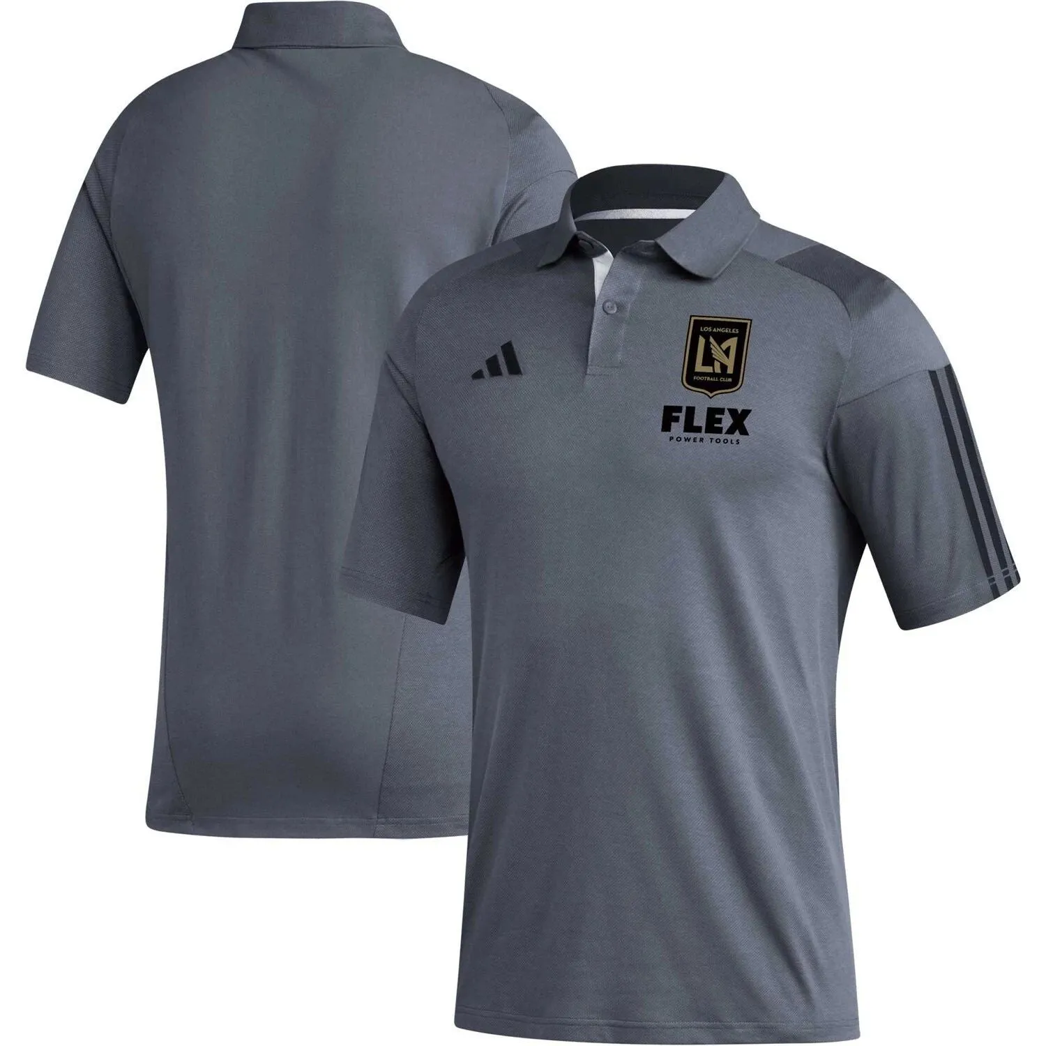 adidas Men's LAFC 2023 Gray Training Polo