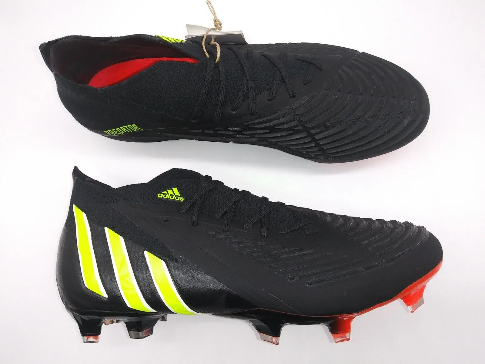 Adidas Mens Rare Predator Edge.1 FG GW1032 Black Volt