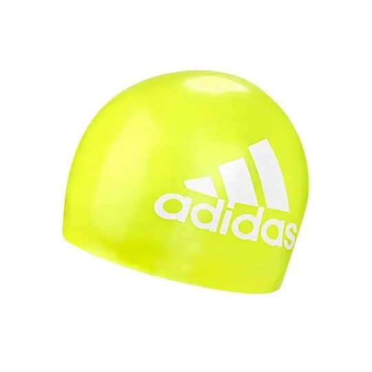 Adidas Silicone Graphic Swim Cap - Yellow/White