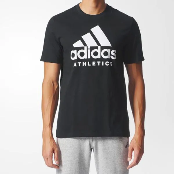 adidas Training Round Neck Pullover Short Sleeve 'Black' T-Shirt, Black