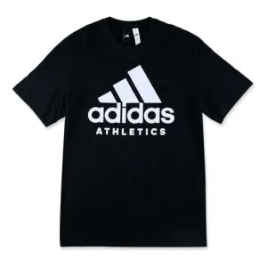 adidas Training Round Neck Pullover Short Sleeve 'Black' T-Shirt, Black