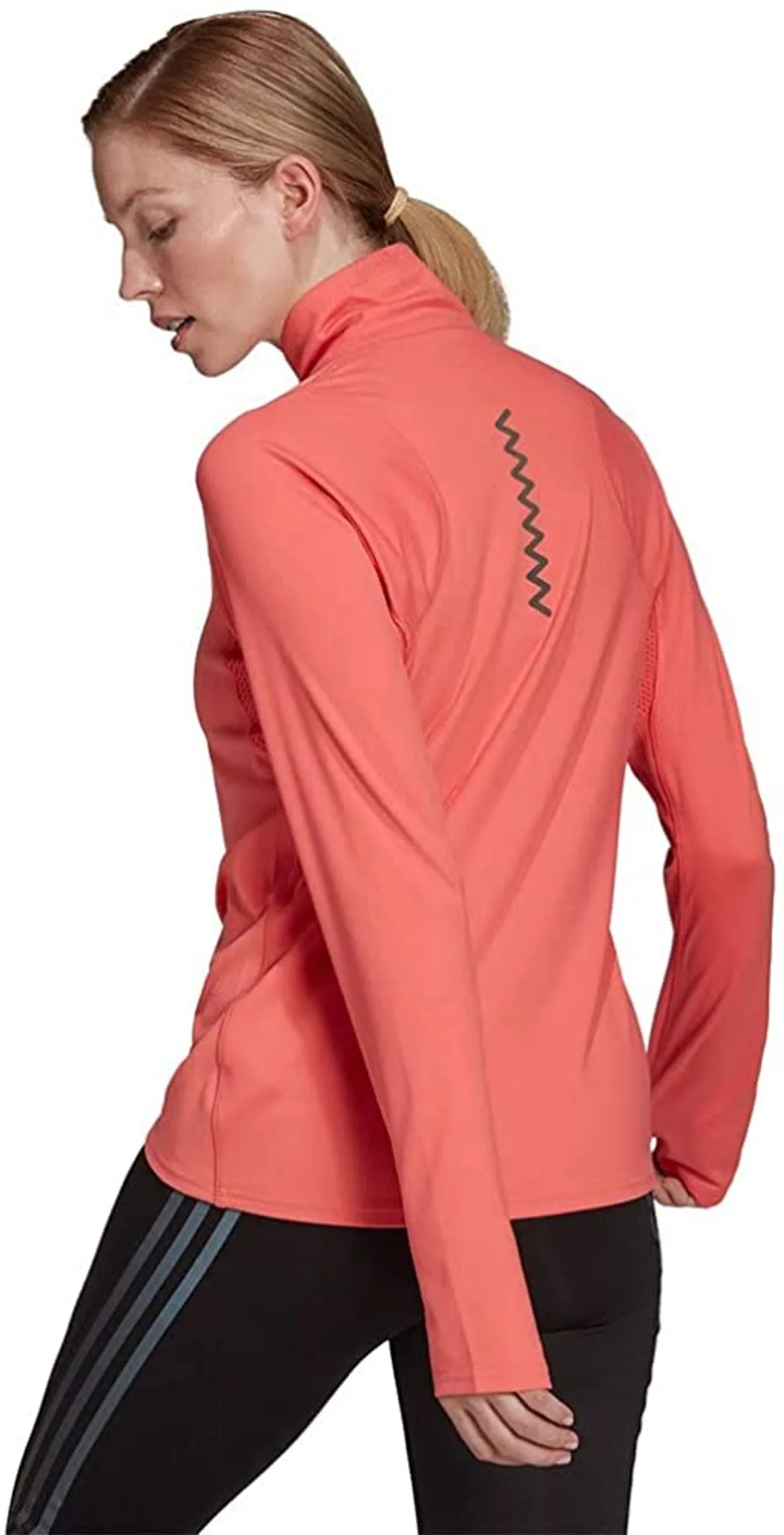 Adidas Womens Rn Fast 1/2 Zip Running Top