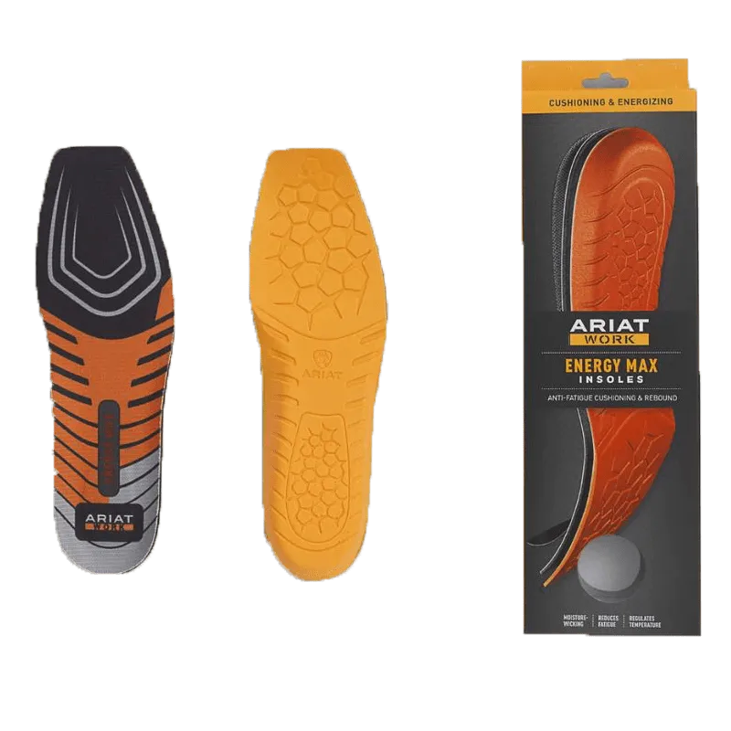 Ariat Men's Energy Max Wide Square Toe Work Insoles