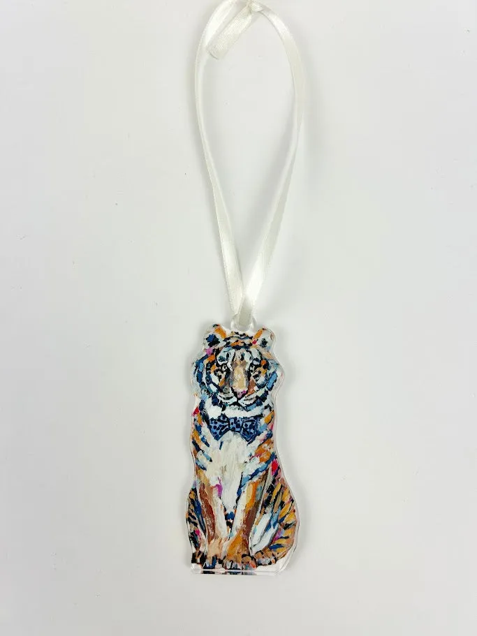 Auburn Tiger Sitting Acrylic Ornament