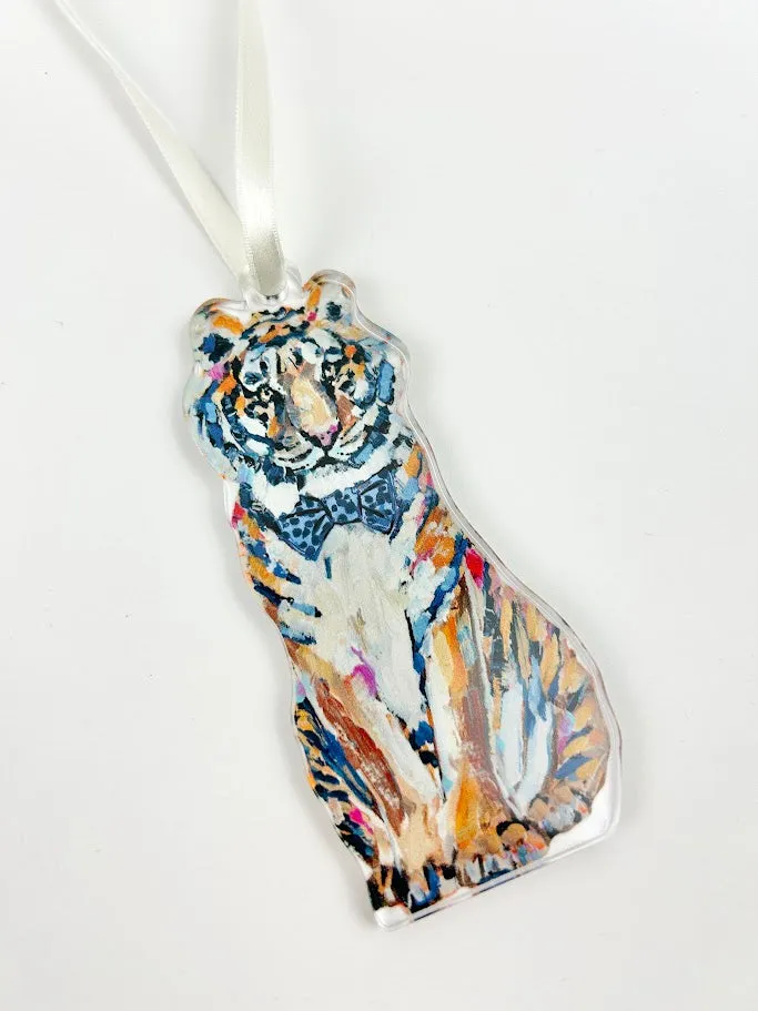 Auburn Tiger Sitting Acrylic Ornament