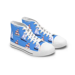 Coastal Boats Women's High Top Sneakers