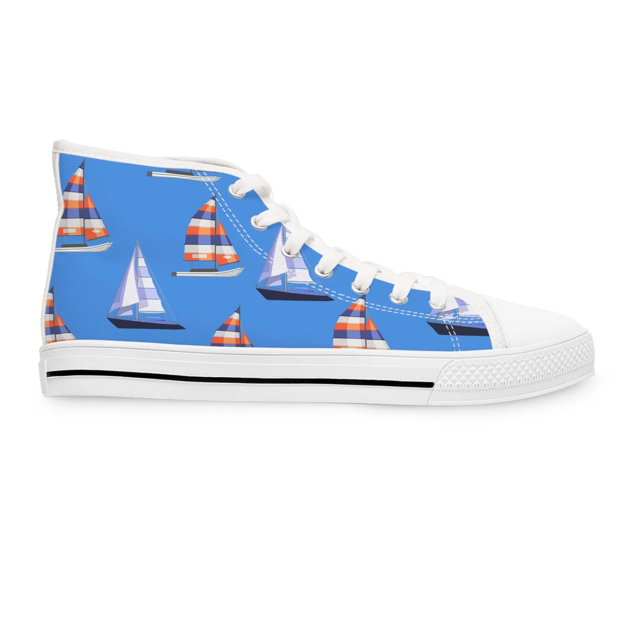 Coastal Boats Women's High Top Sneakers