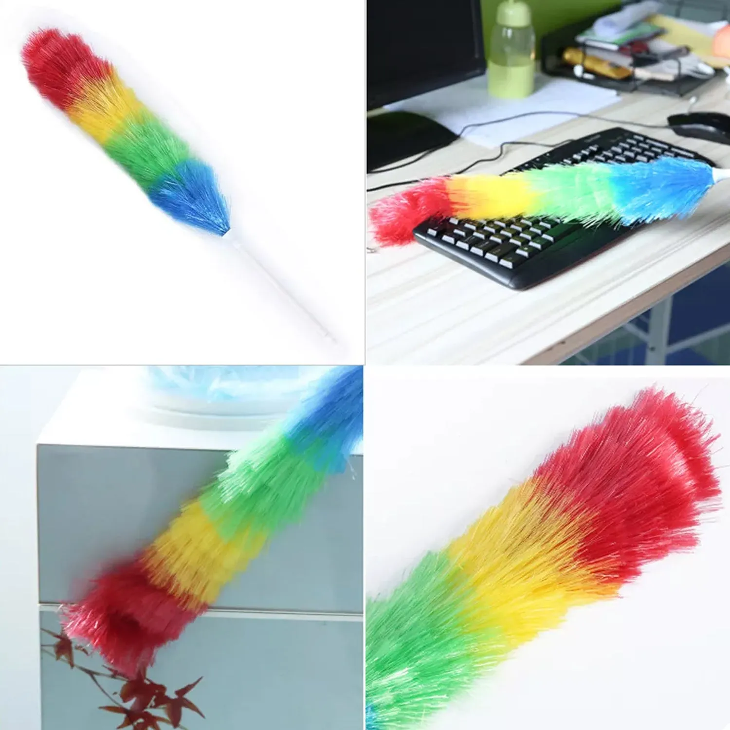 Colorful Feather Duster | Microfiber Duster for Cleaning | Dusting Stick | Dusting Brush