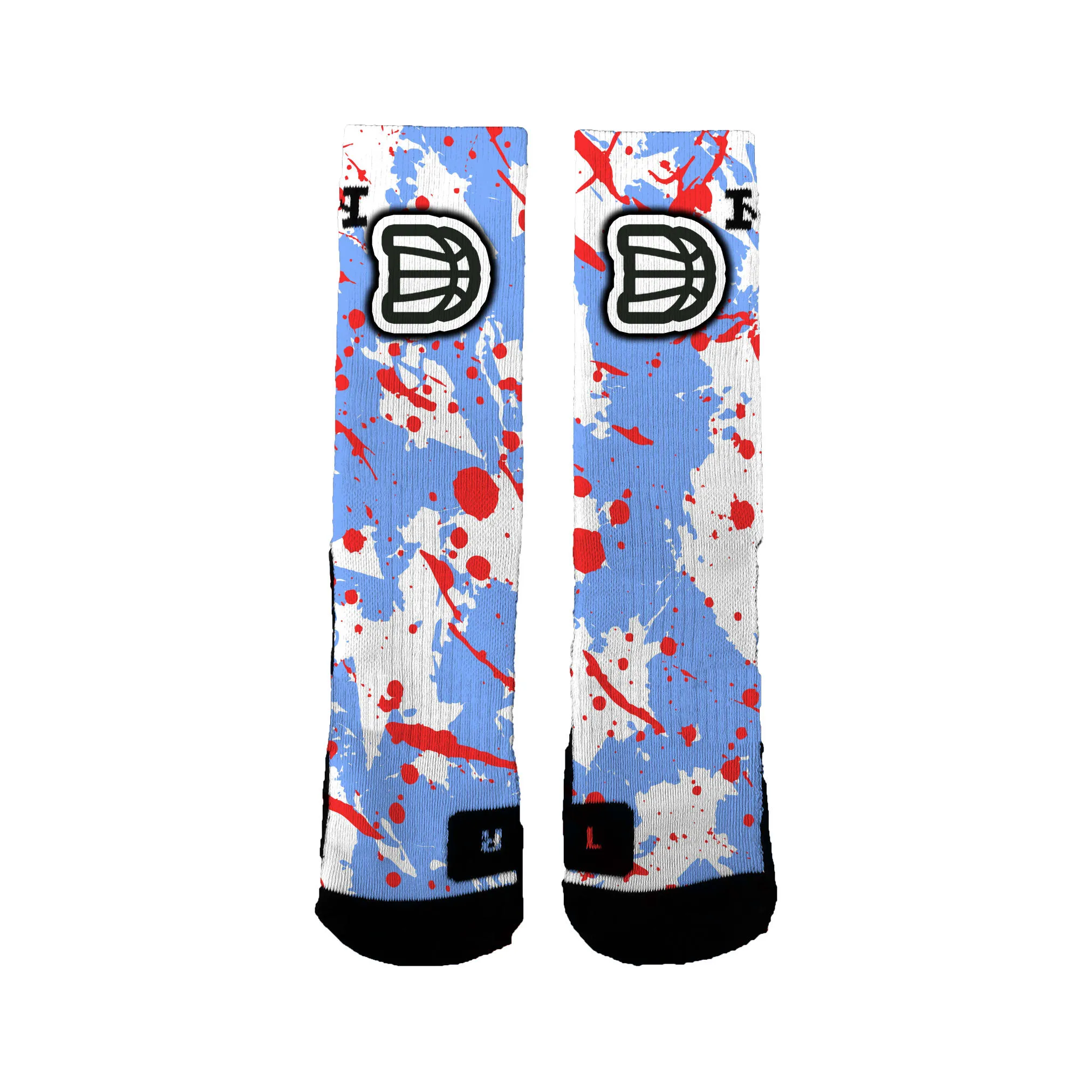 Darting Basketball Academy Youth Foundation (kk) Splatter Socks