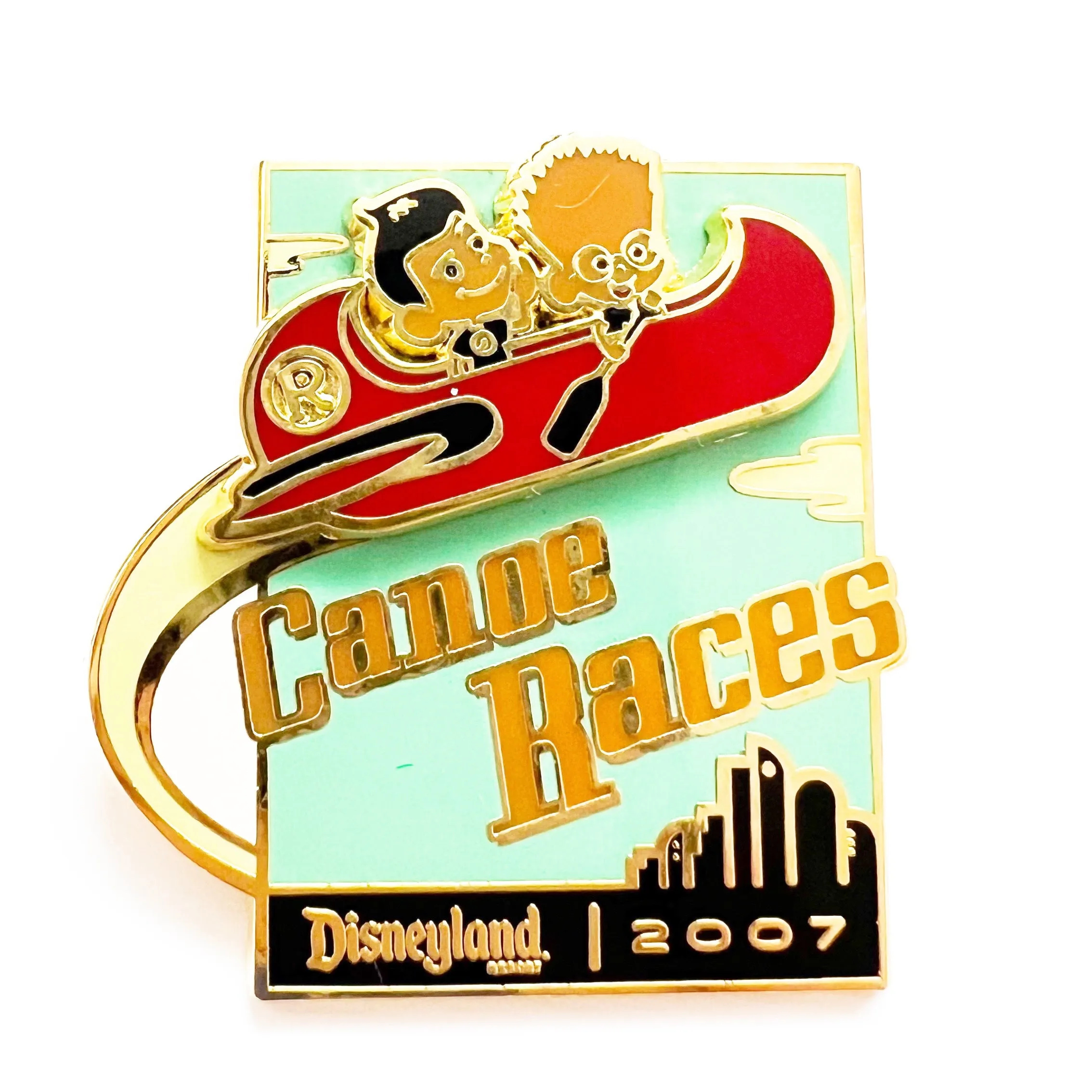 Disney Disneyland Meet the Robinsons Cast Canoe Races Wilbur & Lewis LE 1000 Pin