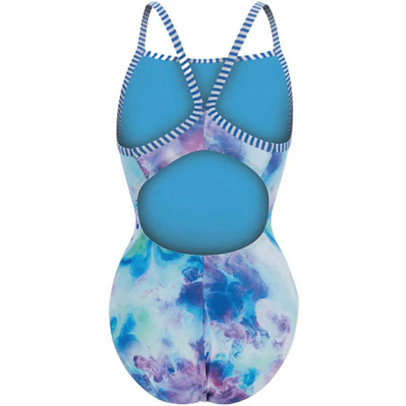 Dolfin Uglies - Tempest Blue V-2 Back One Piece Swimsuit