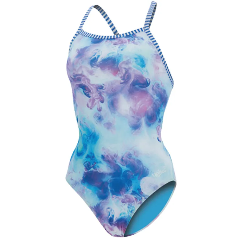 Dolfin Uglies - Tempest Blue V-2 Back One Piece Swimsuit