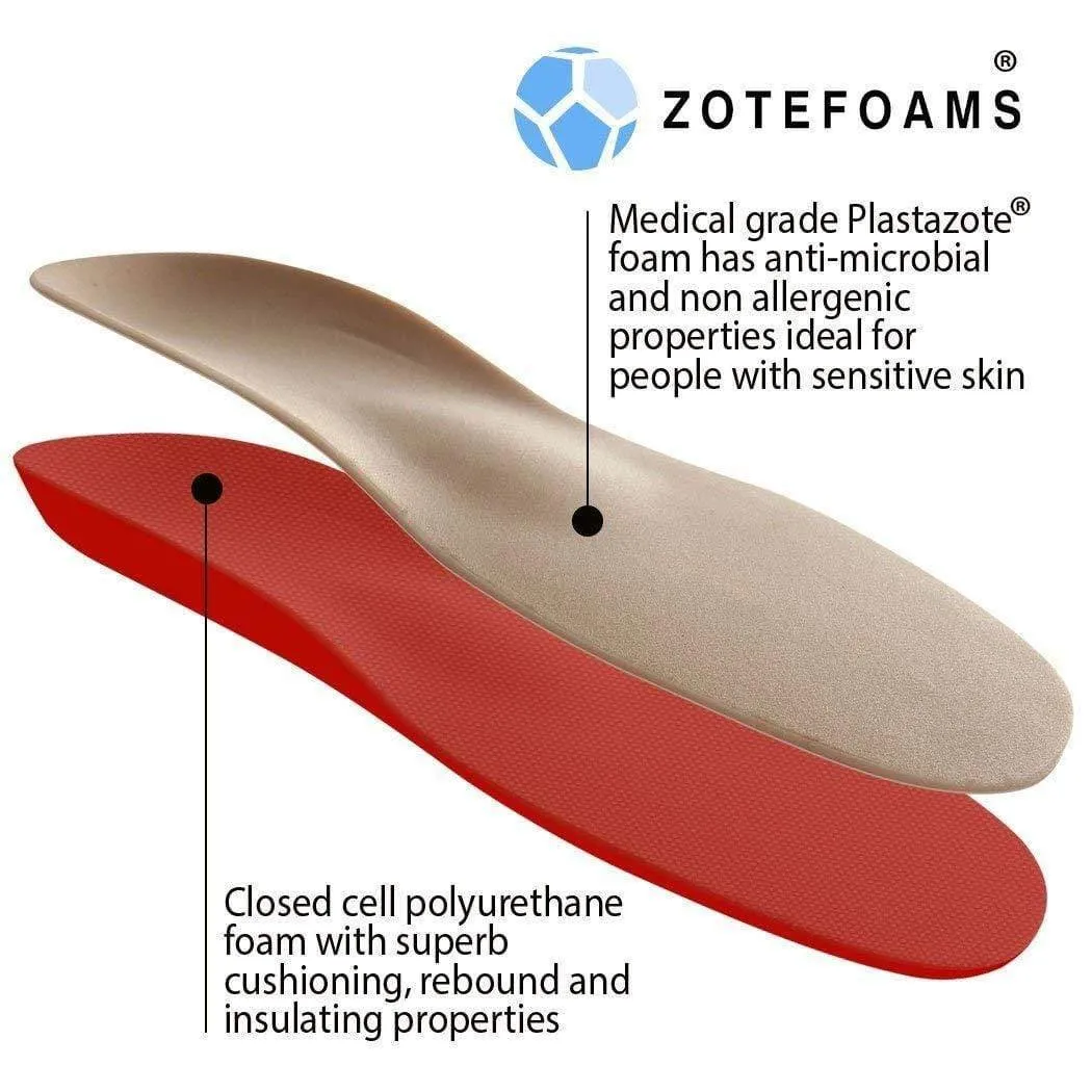 FootMatters Plastazote Orthotic Comfort Insoles - Self Molding Plastazote Foam