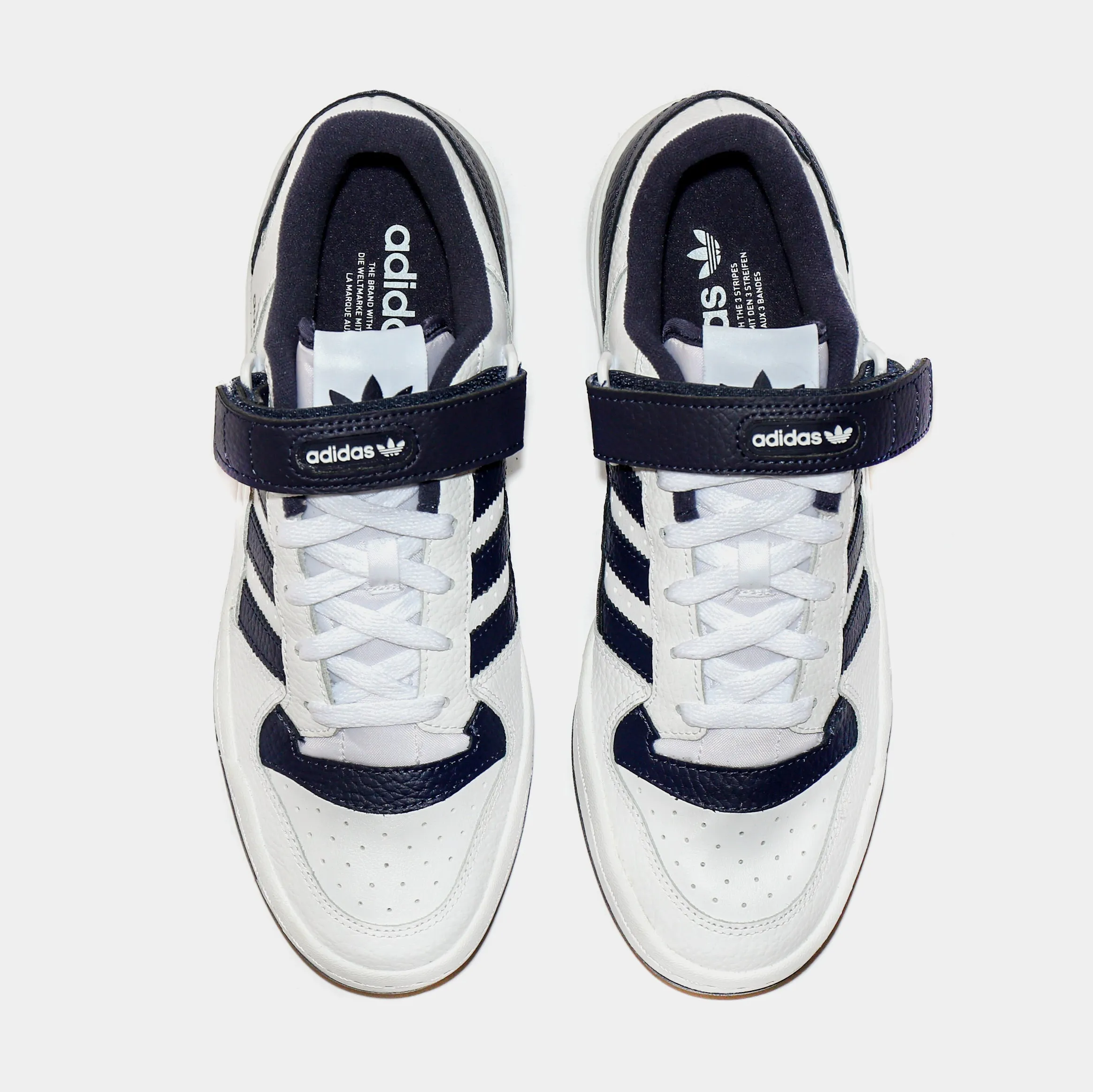 Forum Low Mens Lifestyle Shoes (White/Navy Blue)