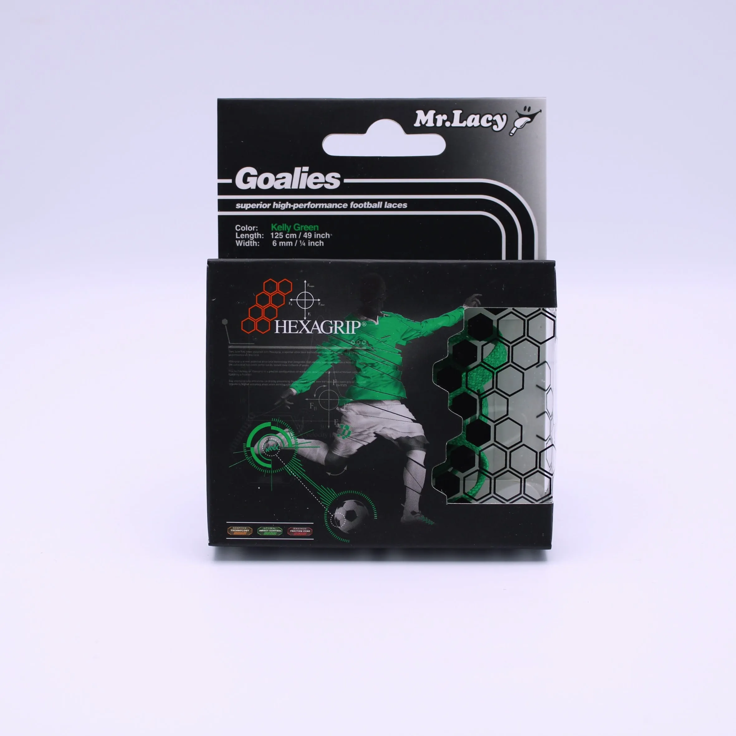 Goalies Football Boot Laces · Kelly Green