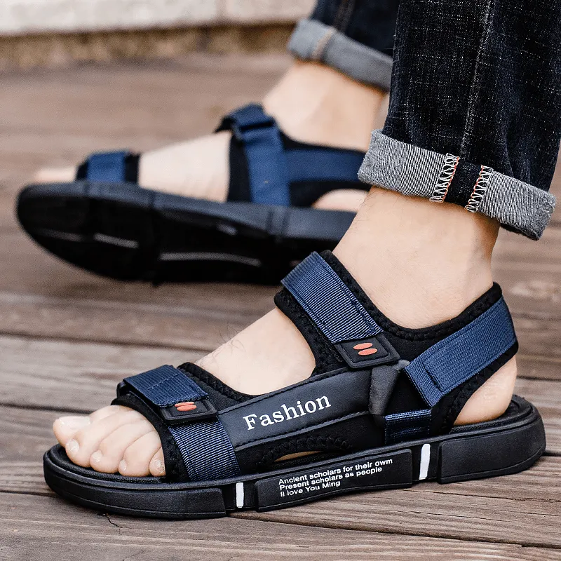 kkboxly kkboxly Men Mesh Breathable Opened Slip Resistant Casual Outdoor Sandals