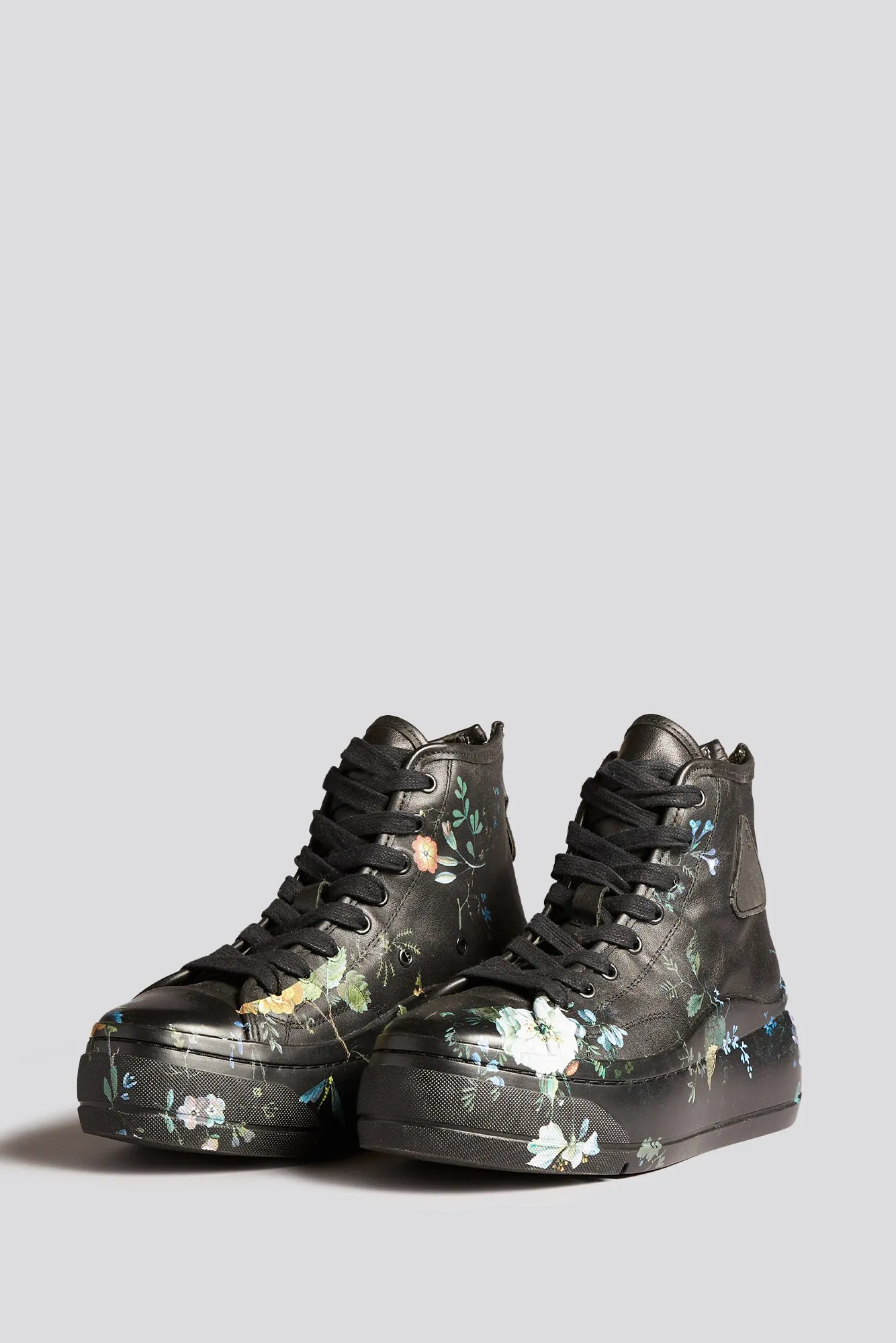 KURT HIGH TOP SNEAKER - BLACKOUT LEATHER FLORAL