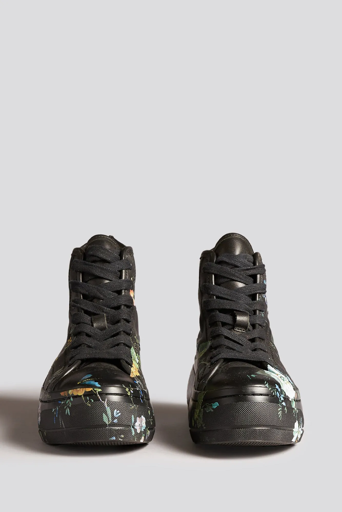 KURT HIGH TOP SNEAKER - BLACKOUT LEATHER FLORAL