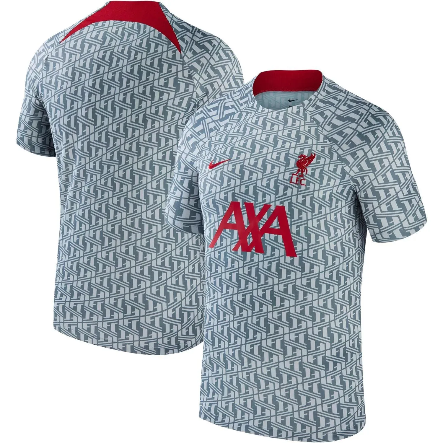 Men's Liverpool 2023 Nike Pre-Match T-Shirt in Gray