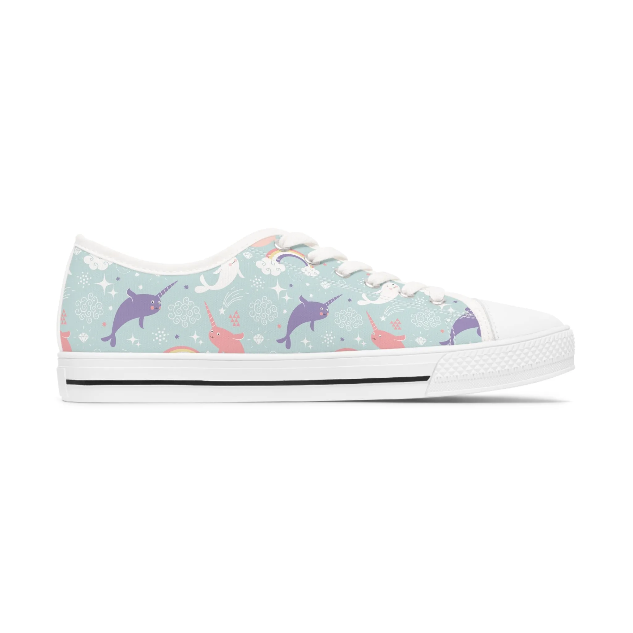 Narwhal Women's Low Top Sneakers