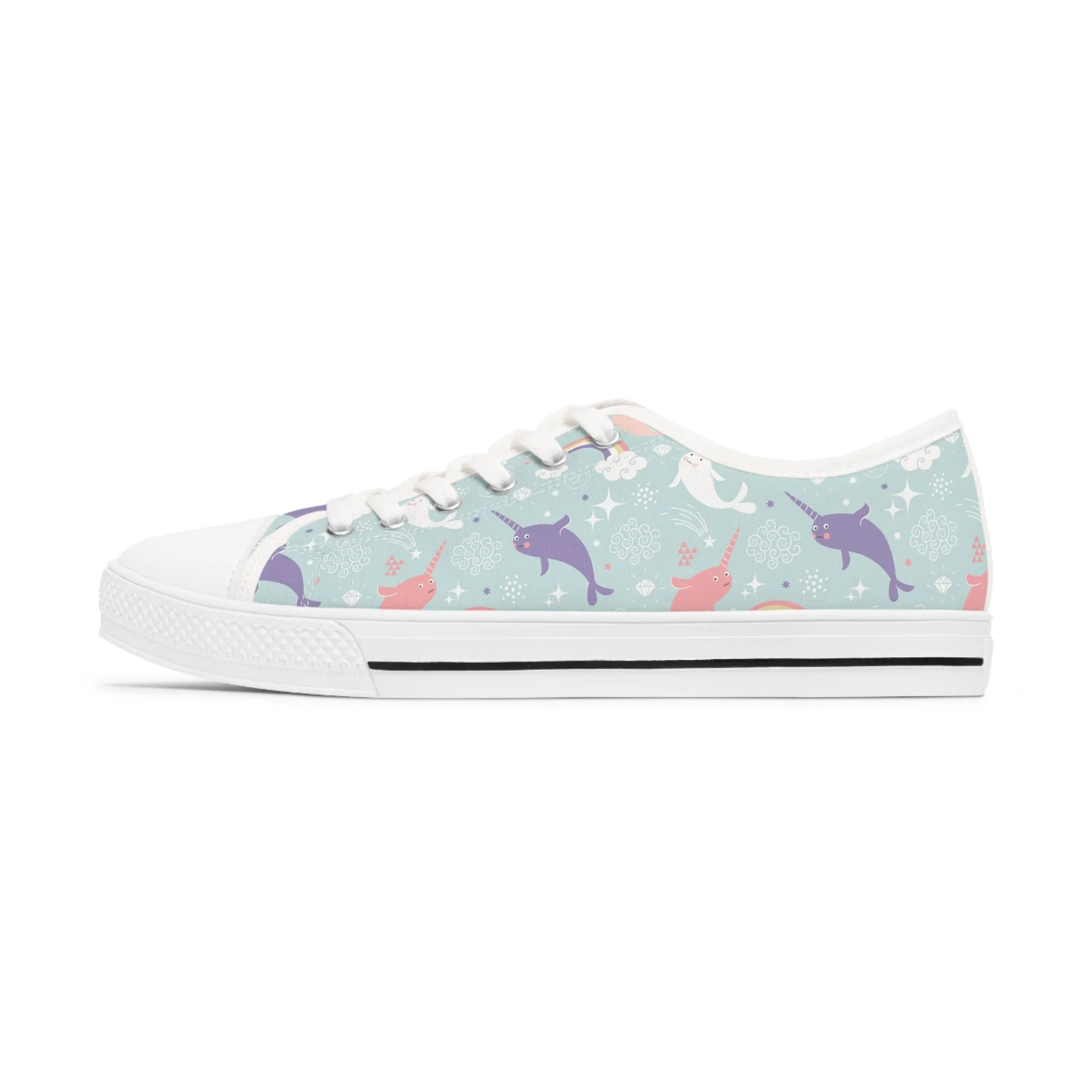 Narwhal Women's Low Top Sneakers