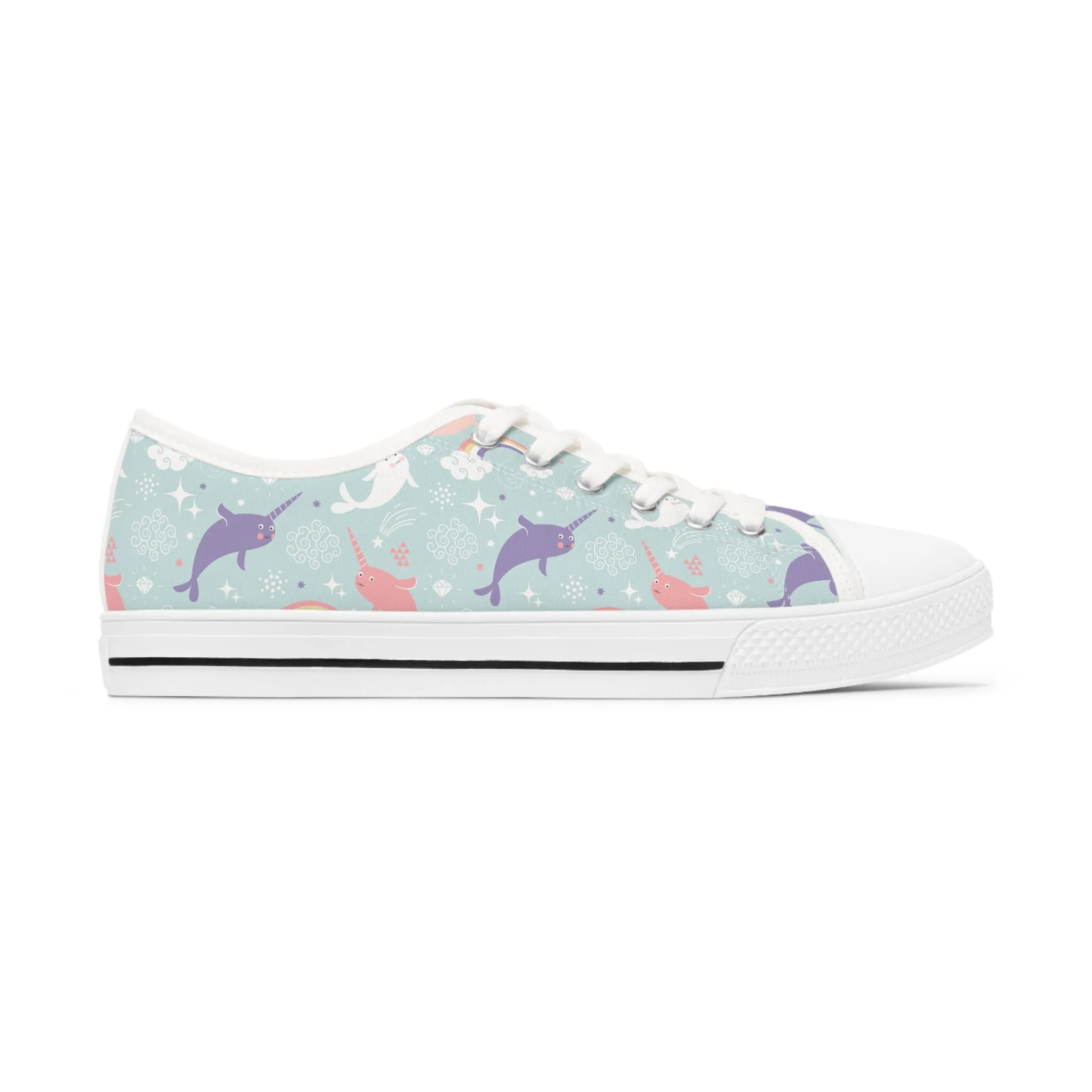 Narwhal Women's Low Top Sneakers