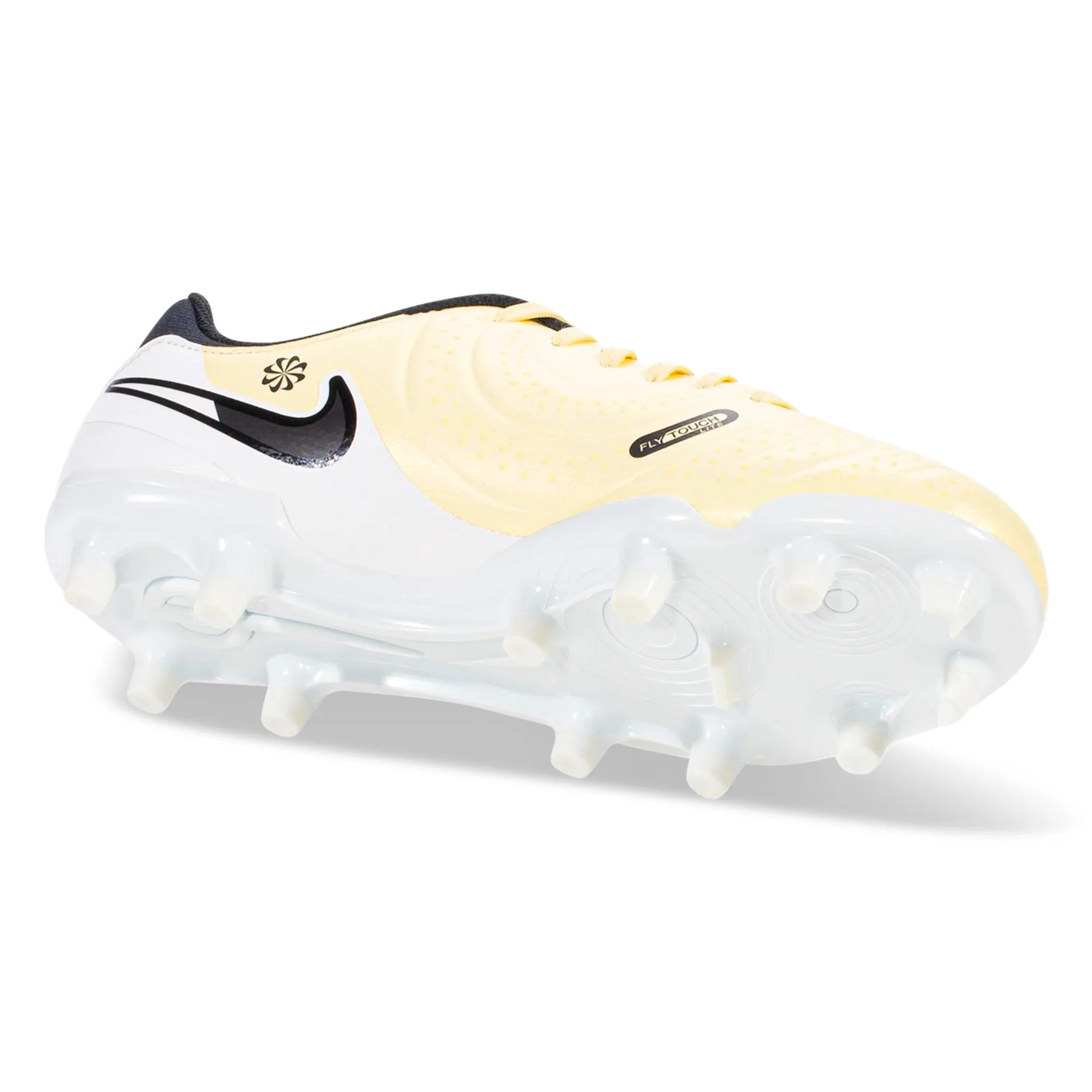 Nike Jr. Legend 10 Academy FG/MG Soccer Cleats (Lemonade/Black Gold Coin)