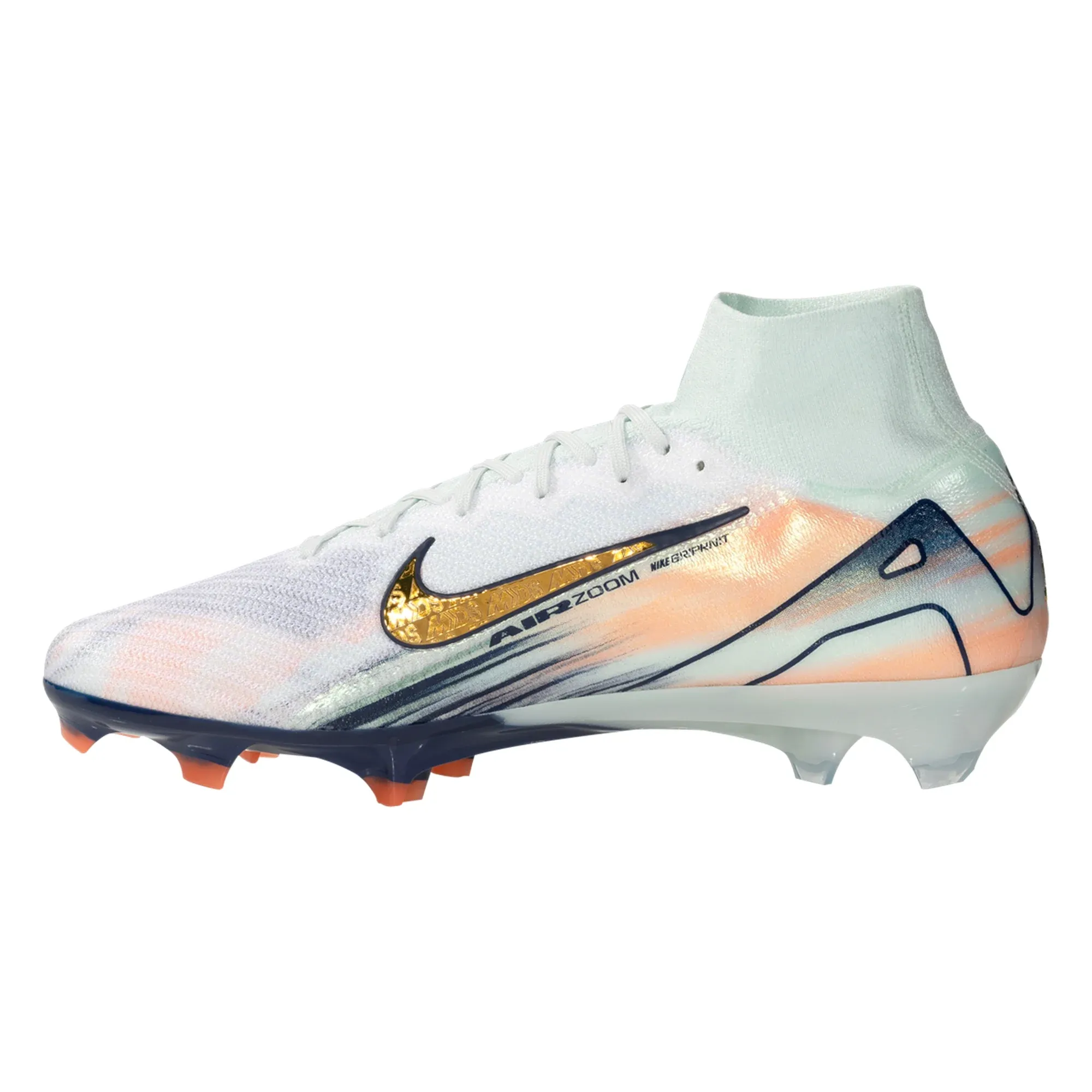 Nike Superfly 10 Elite MDS FG Soccer Cleats (Barely Green/Metallic Gold Coin)