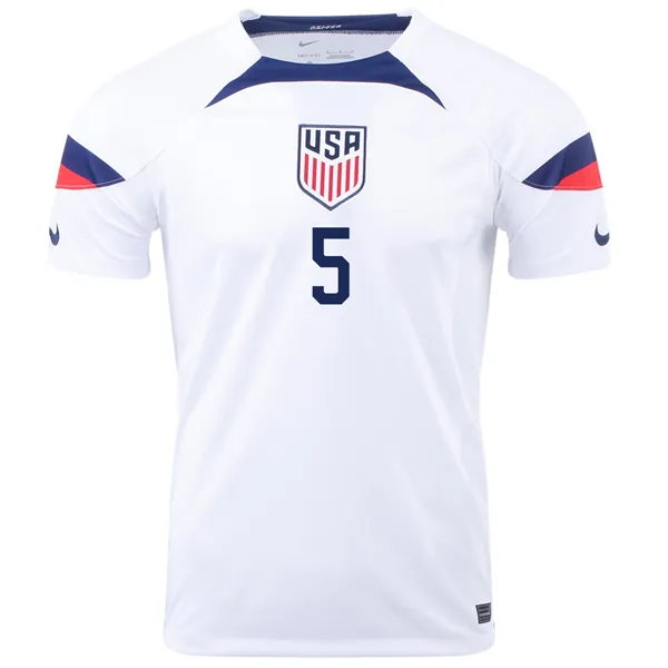 Nike United States Antonee Robinson Home Jersey 22/23 (White/Loyal Blue)