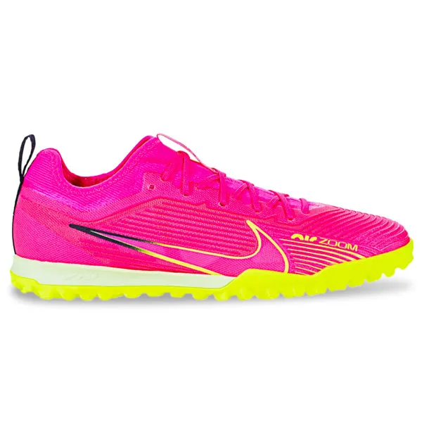 Nike Zoom Vapor 15 Pro Turf Soccer Cleats (Pink Blast/Volt-Gridiron)