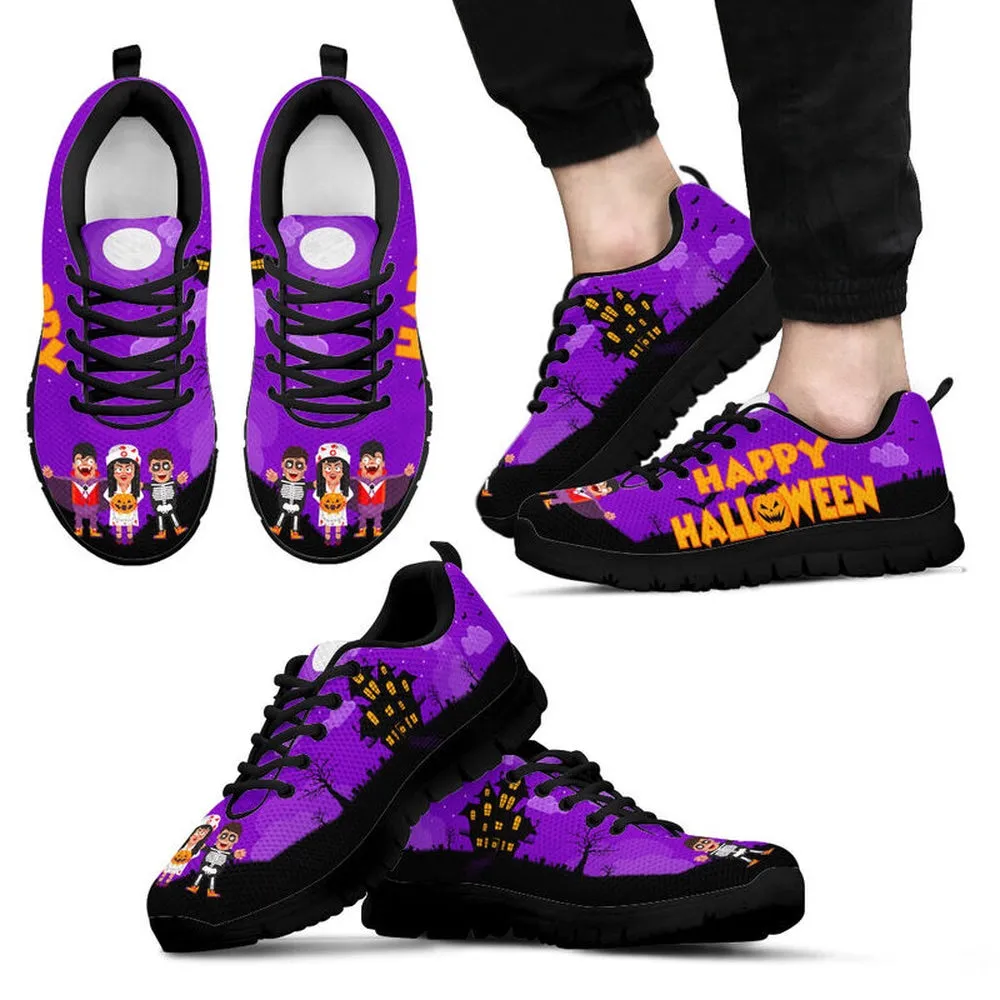 Nurse Sneaker, Happy Halloween Nurse Purple Shoes Sneakers, Best Shoes For Nurses