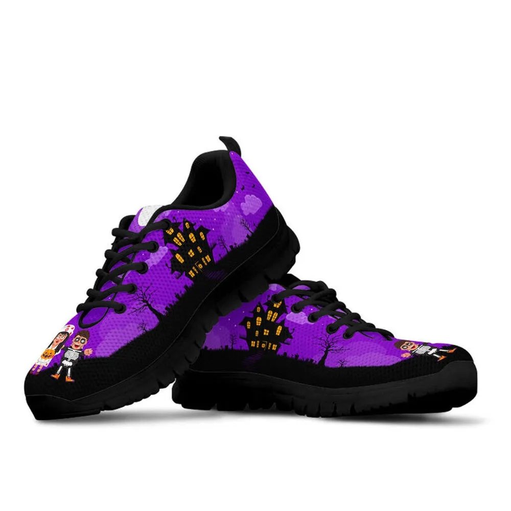 Nurse Sneaker, Happy Halloween Nurse Purple Shoes Sneakers, Best Shoes For Nurses