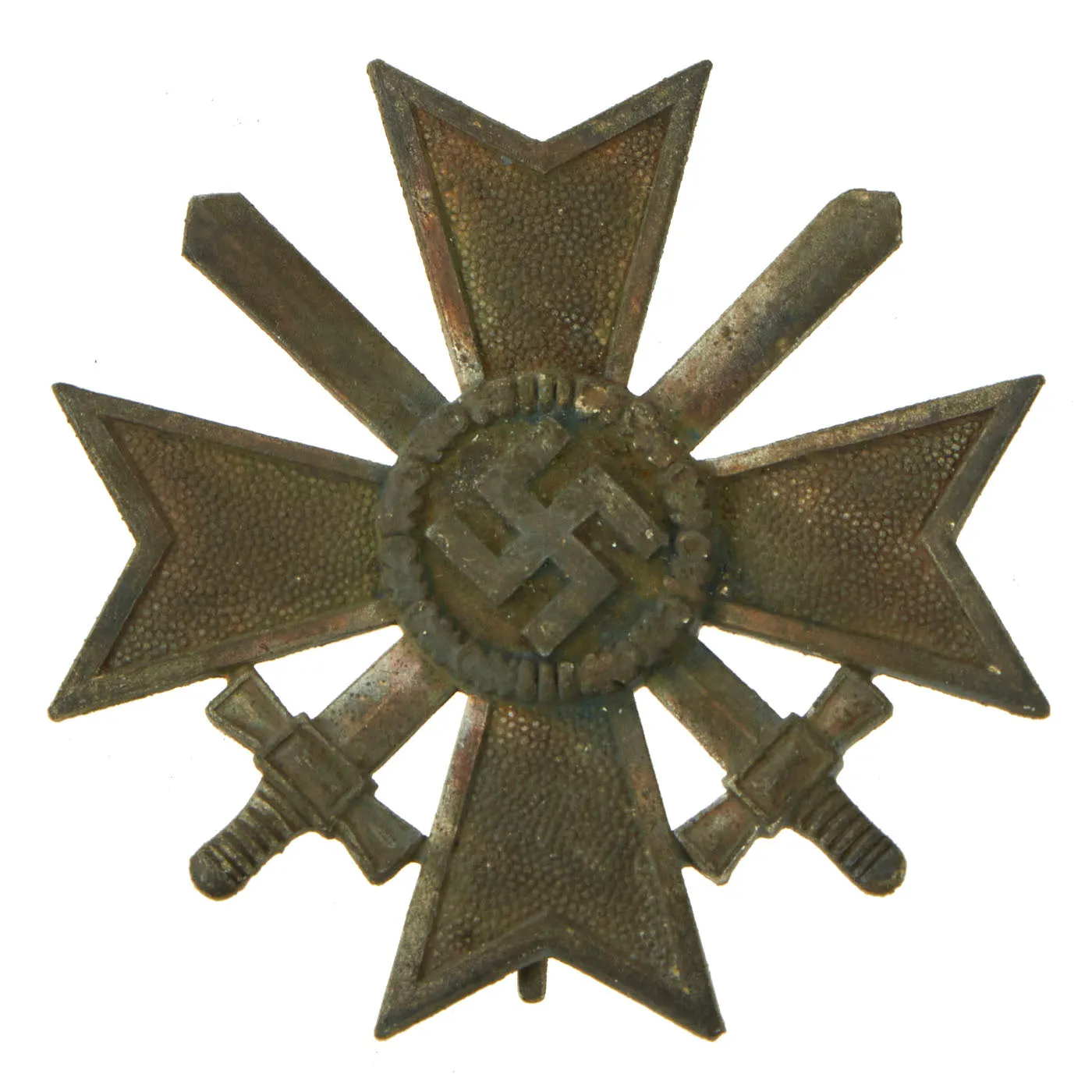 Original German WWII War Merit Cross KvK 1st Class in Silver with Matched Case by Klein & Quenzer