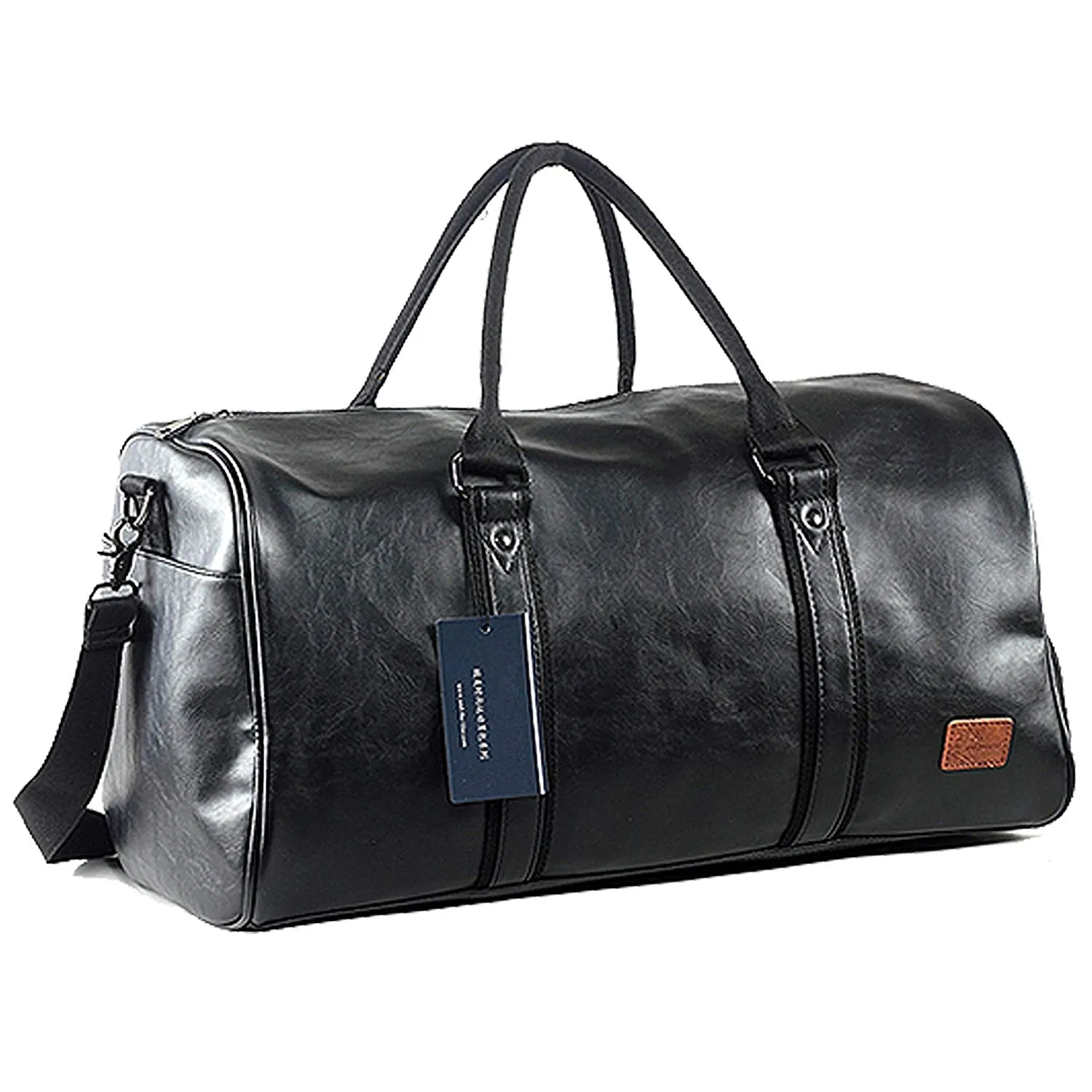 Oversized Waterproof Leather Travel Duffel Bag