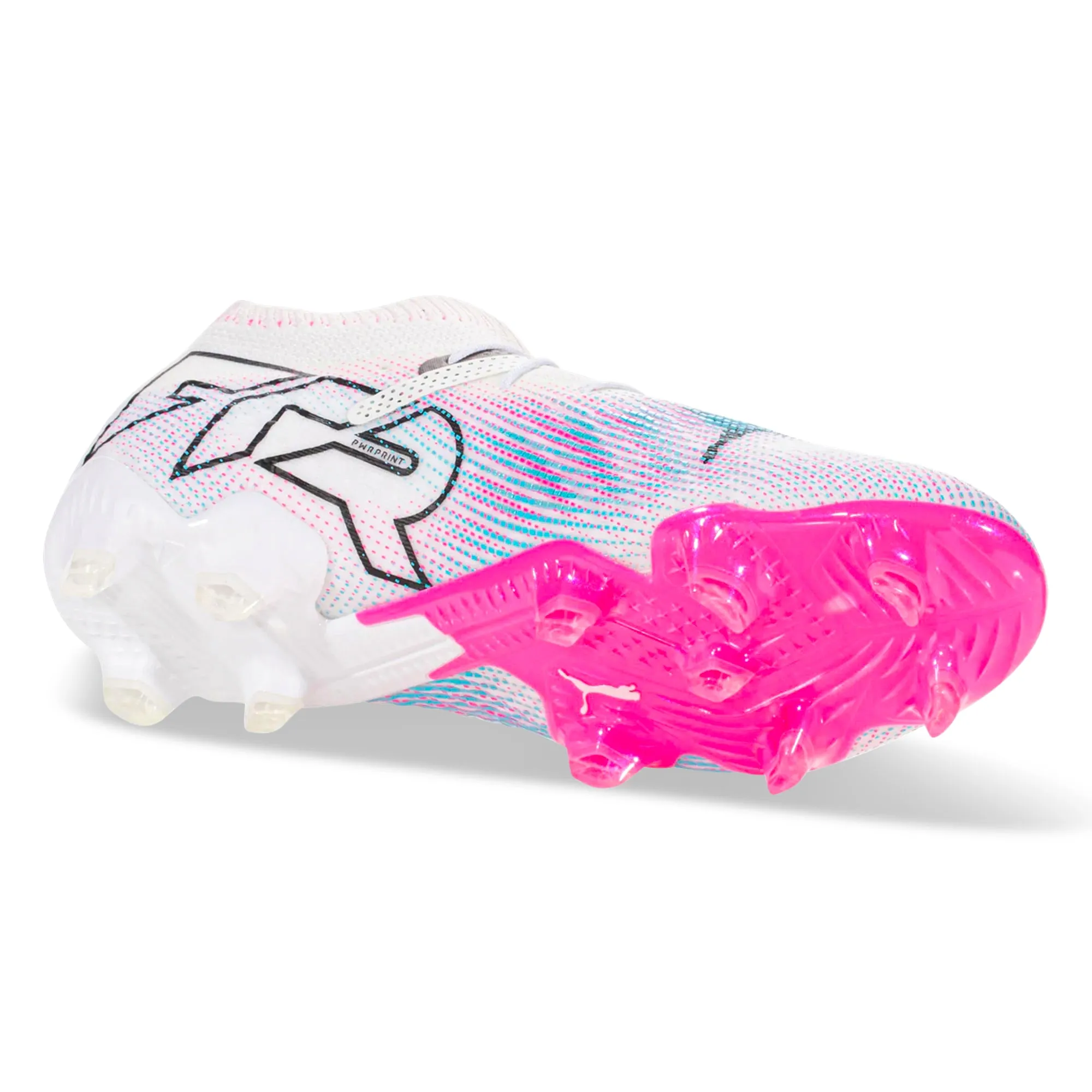 PUMA Future 7 Ultimate FG/AG Soccer Cleats (White/Black/Poison Pink)