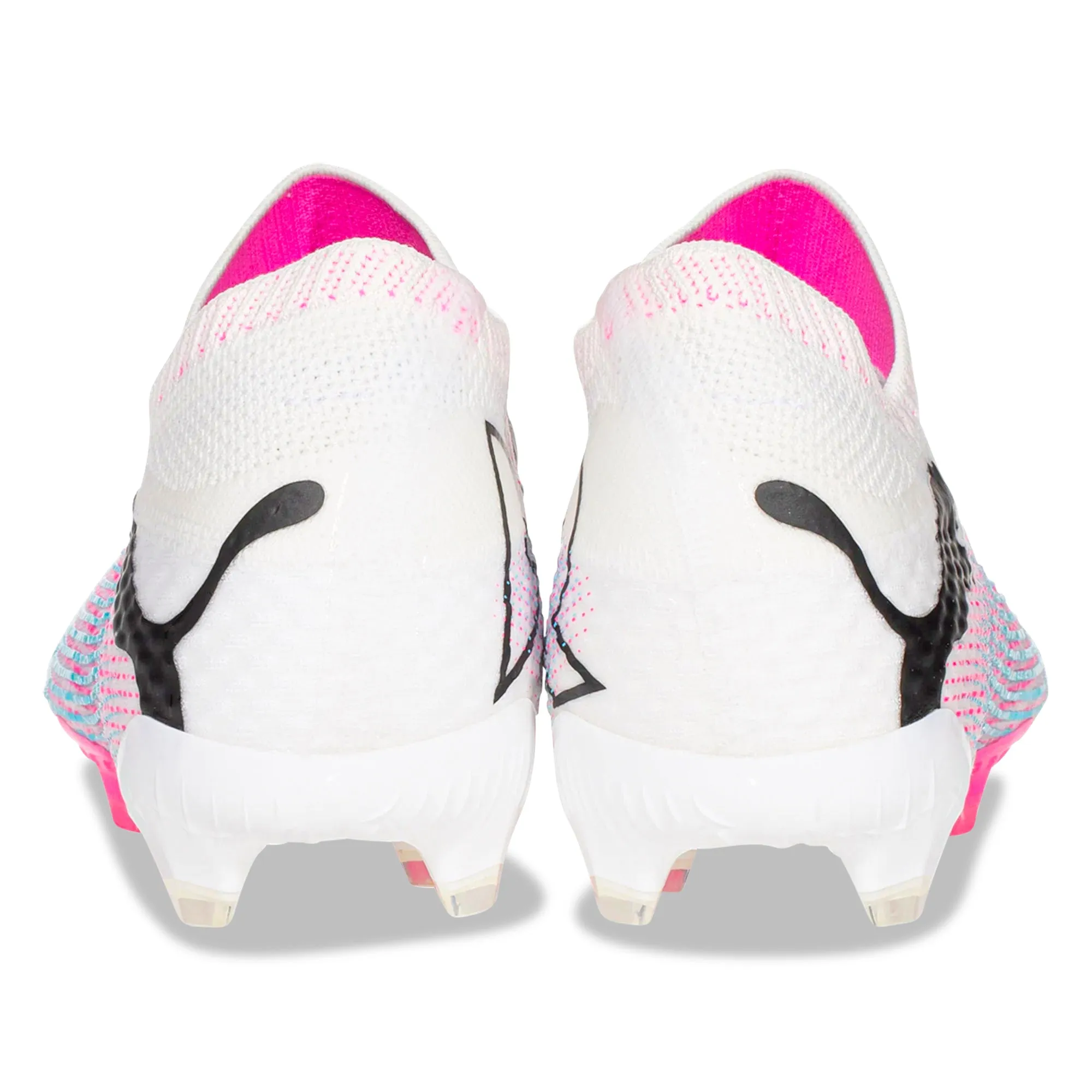 PUMA Future 7 Ultimate FG/AG Soccer Cleats (White/Black/Poison Pink)