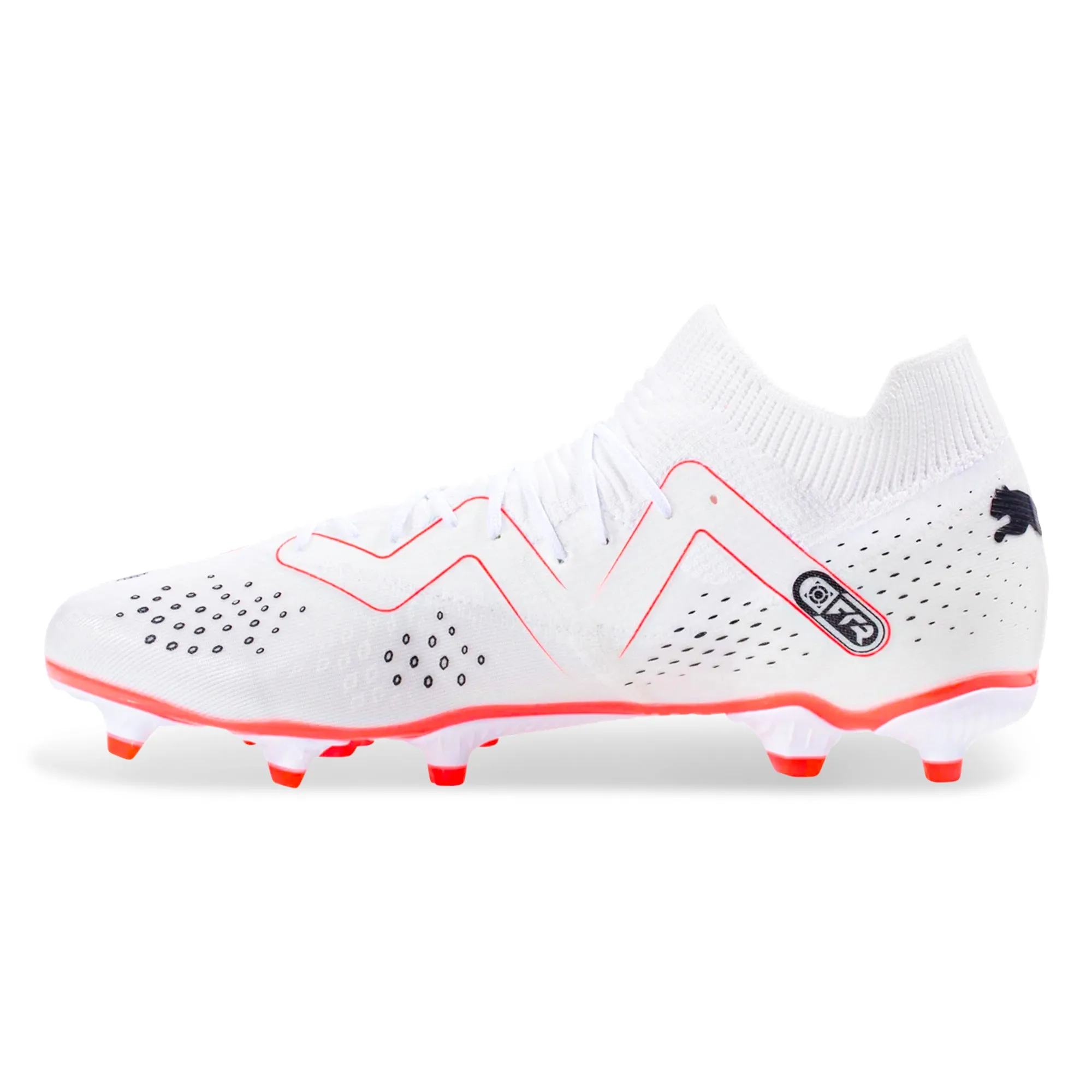 Puma Future Match FG/MG Soccer Cleats (Puma White/Fire Orchid)