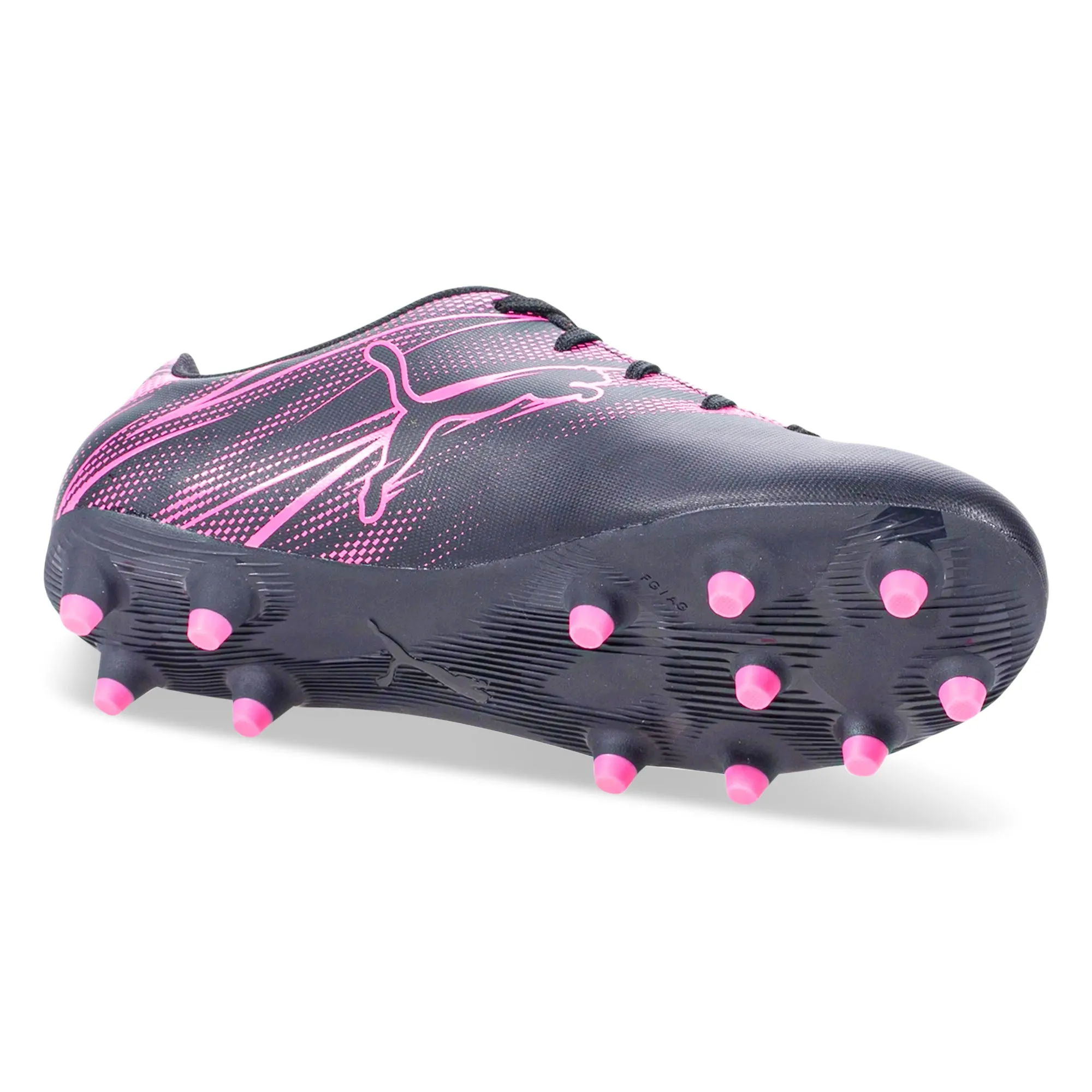 Puma Youth Jr. Attacanto FG/AG Soccer Cleats (Puma Black/Pink)