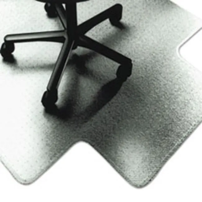 PVC CHAIR MATS, LOW TO MEDIUM PILE CARPET, 53" X 45", CLEAR, 1 EACH