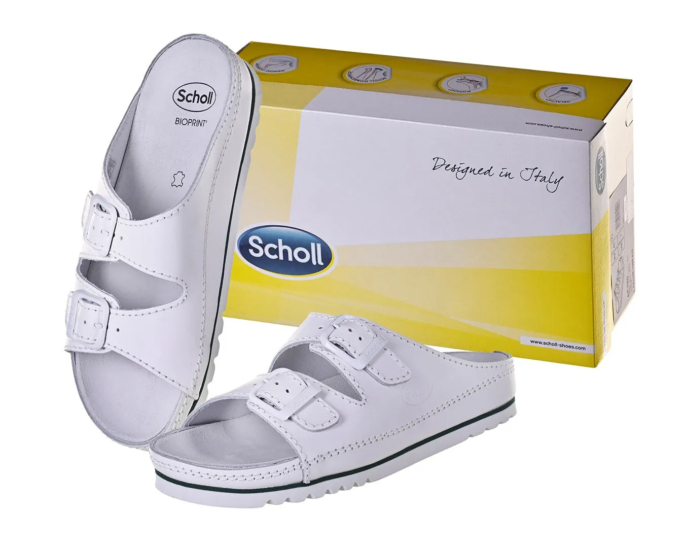 Scholl Air Bag - Unisex Sandals White, Size 43