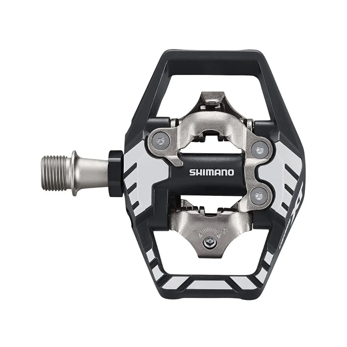 SHIMANO Deore XT M8120 Pedal with SMSH51 Cleats - Silver/Black