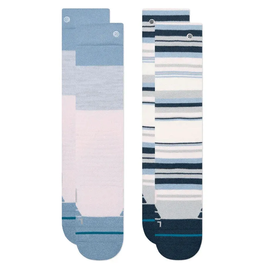 Stance Kids' Block 2-Pack Snow Sock Pink 2023