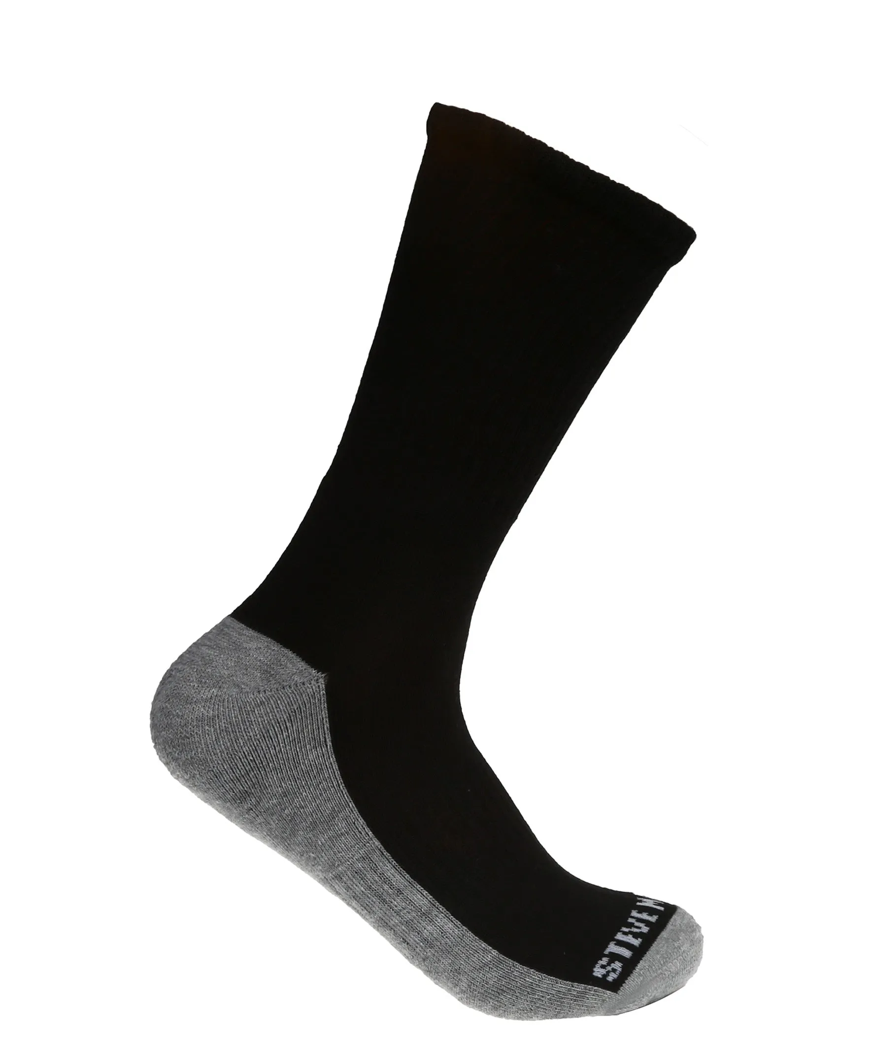 Steve Madden Men's Socks - 6-Pair's Cushioned Dress Crew Socks, Breathable Socks for Men