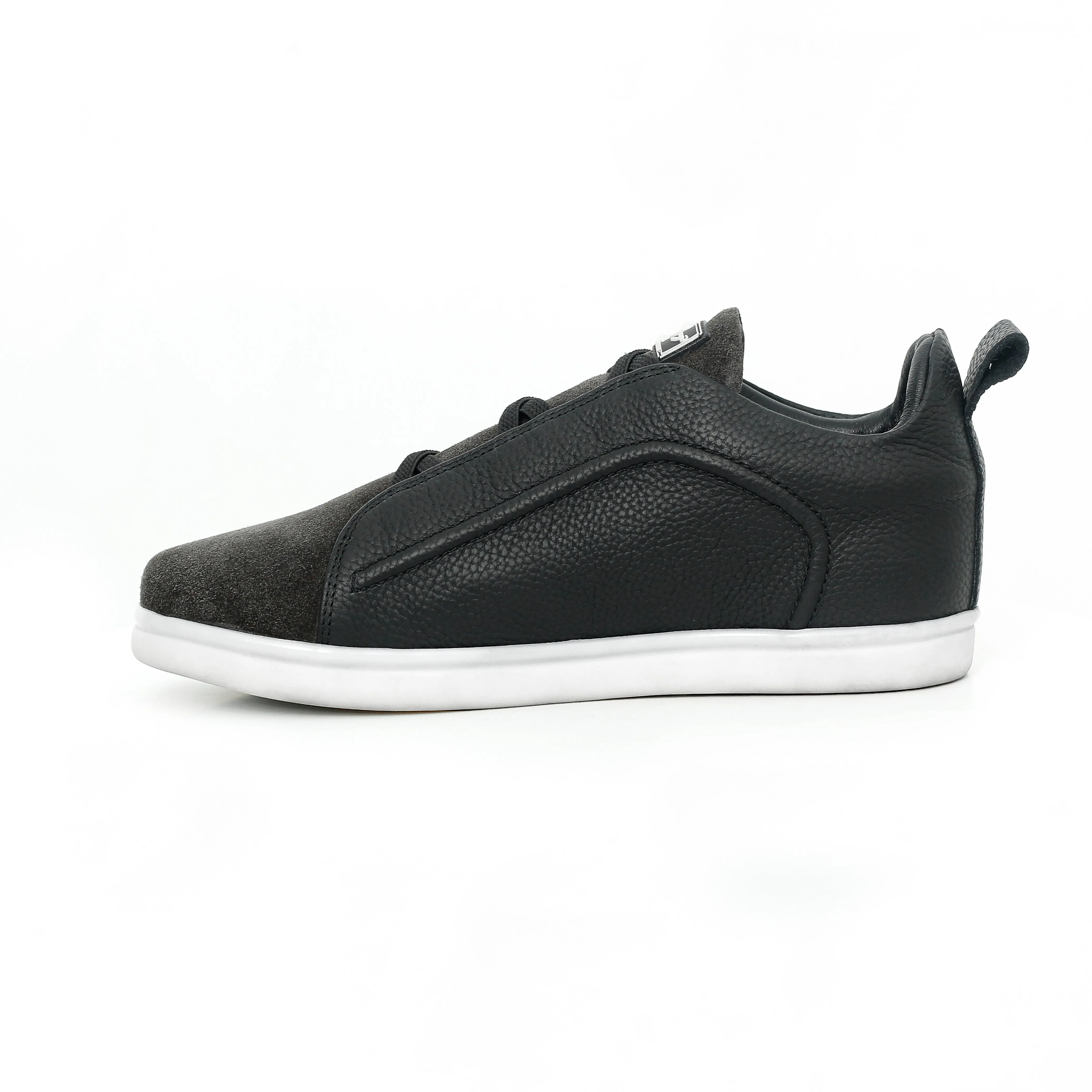 Suede & Napa Leather Leather Plimsoll Sneakers