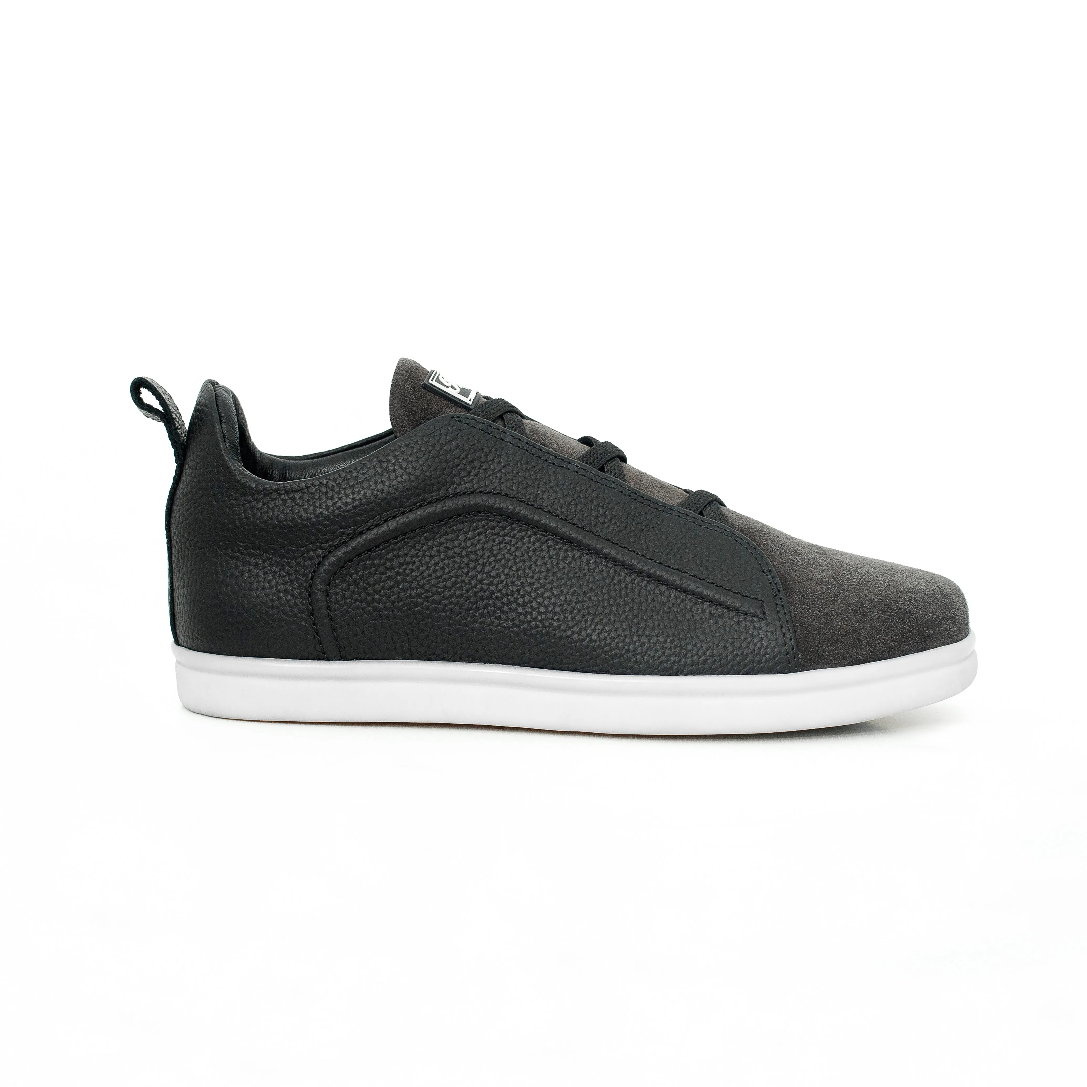 Suede & Napa Leather Leather Plimsoll Sneakers